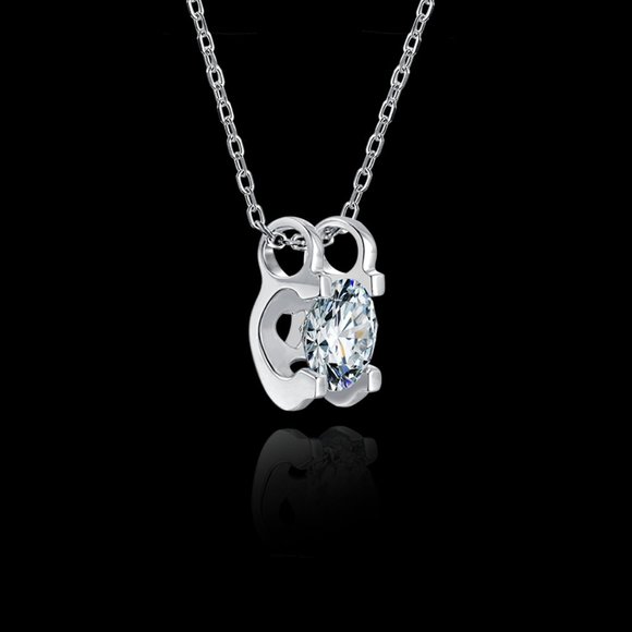 The Loving Heart Pendant of Moissanite Diamond - Picture 3 of 3